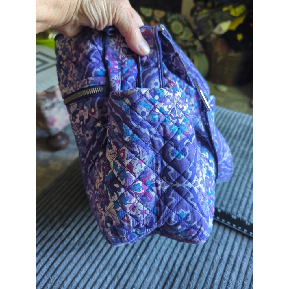 Vera Bradley Regal Rosette Iconic On The Go Crossbody Shoulder Bag Purse - Picture 7 of 9